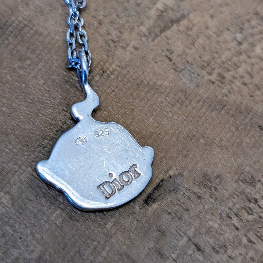 Dior Cry Baby Necklace Sterling Silver 925 Galliano Era Y2K Vintage Collectible - Picture 5 of 8